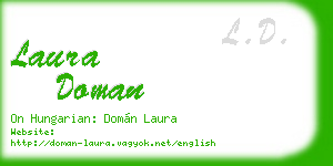 laura doman business card