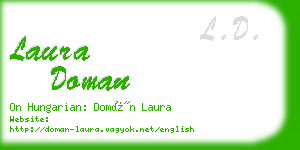 laura doman business card